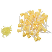 Load image into Gallery viewer, Dental SiliconeRubber Mixing HeadDental Impression Tip Temporary 1: 1 Silicone Rubber, 50X Yellow Tips+Injection Headteeth clean

